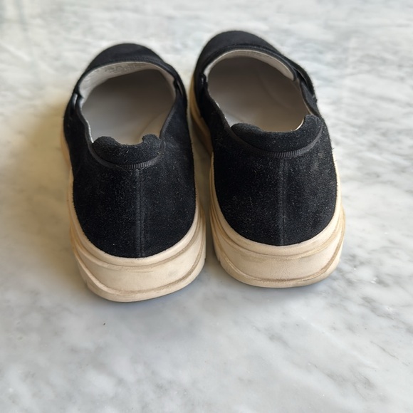 Franco Sarto Metta Black Suede Loafers - Picture 4 of 8